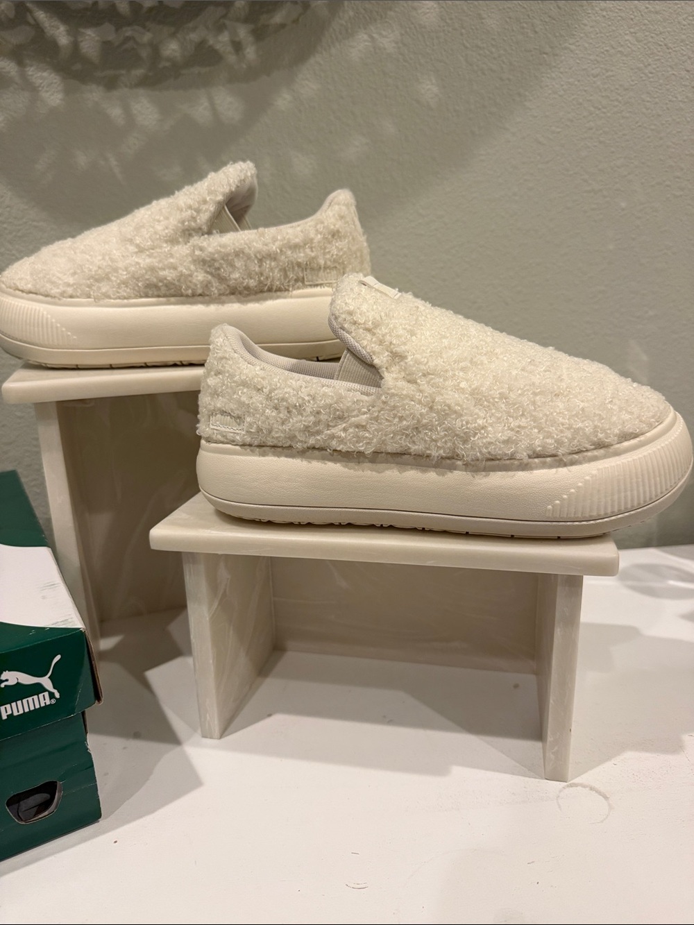 Puma Women's Suede Mayu Teddy Slip-On sneakers